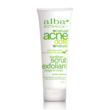 Alba Botanica | Acnedote Face & Body Scrub With Willow Bark