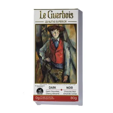 Ross Chocolates | Le Guerbois Sugar Free Dark Chocolate With Cherry Almond Bar