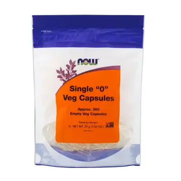NOW | Empty Single "0" Vegetarian Capsules