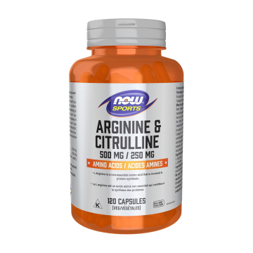 NOW Sports | Arginine & Citrulline Vegetarian Capsules