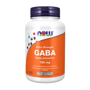 NOW | Extra Strength GABA 750mg Vegetarian Capsules