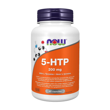 NOW | 5-HTP 200mg With L-Tyrosine Capsules