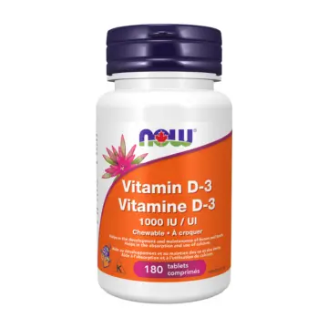NOW | Vitamin D3 1000IU Chewable Tablets