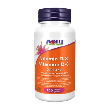 Now | Vitamin D3 1000IU Softgels