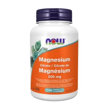 NOW | Magnesium Citrate 200mg Tablets