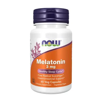 NOW | Melatonin 3mg Vegetarian Capsules