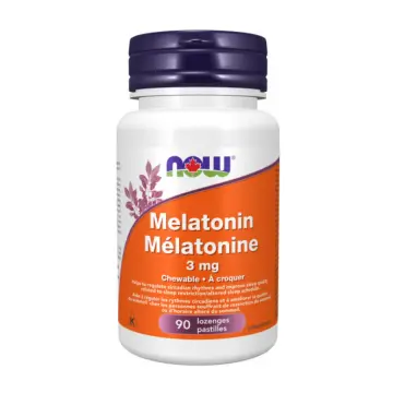 NOW | Melatonin 3mg Peppermint Chewable Lozenges