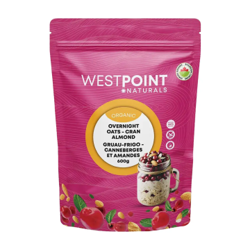 Westpoint Naturals | Organic Cran Almond Overnight Oats 600g