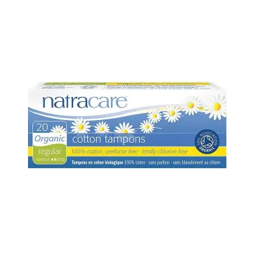 Natracare | Organic Cotton No Applicator Regular Tampons