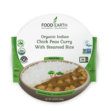 Food Earth | Chickpeas Curry With Steamed Rice 300g