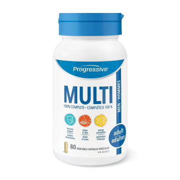Progressive | Adult Men Multivitamin Vegetarian Capsules 60's