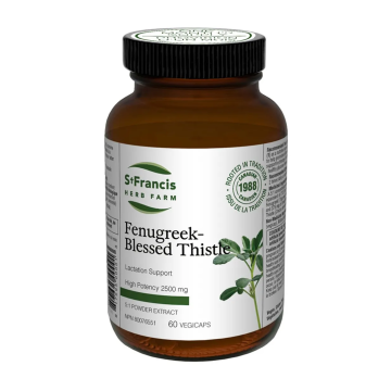St Francis | Fenugreek & Blessed Thistle Lactation Support 5:1 Powder Extract Vegetarian Capsules
