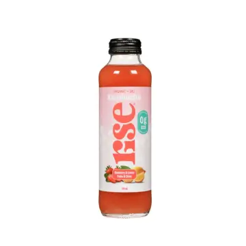 Rise | Strawberry & Lemon Low Sugar Kombucha 414ml