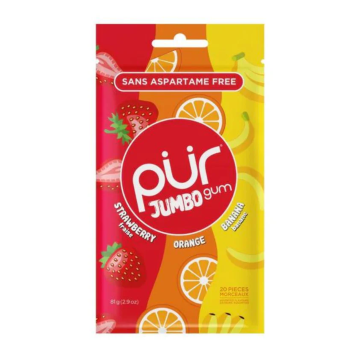 Pur | Strawberry/Orange/Banana Jumbo Gum Bag