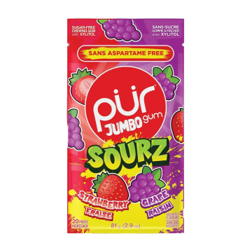 Pur | Strawberry/Grape Jumbo Gum Bag 81g