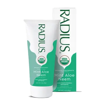 Radius | Organic Toothpaste With Mint, Aloe & Neem