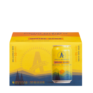 Athletic Brewing Co | Upside Dawn Blonde Non-Alcoholic Beer 6x355ml