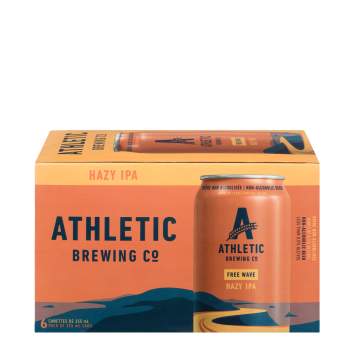 Athletic Brewing Co | Free Wave Hazy IPA Non-Alcoholic Beer 6x355ml
