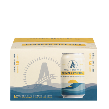 Athletic Brewing Co | Cerveza Atletica Light Copper Non-Alcoholic Beer 6x355ml