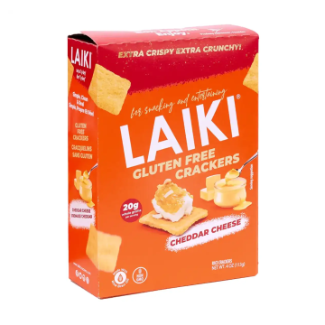 Laiki | Gluten Free Cheddar Cheese Crackers 113g