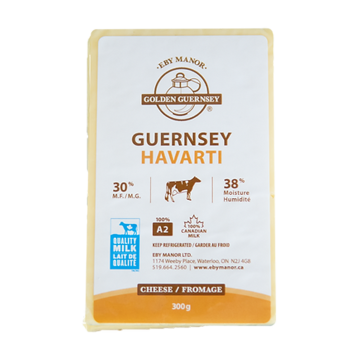 Eby Manor | A2 Guernsey Milk Havarti Cheese