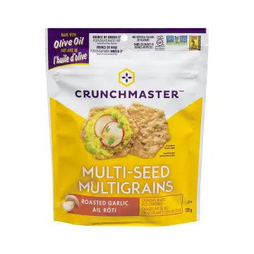 Crunchmaster | Roasted Garlic Multi-Seed Crackers