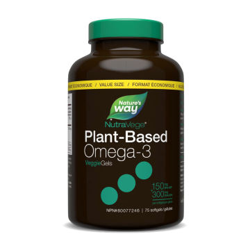 Nature's Way | NutraVege Plant-Based Omega-3 Mint Flavour VeggieGels 75's
