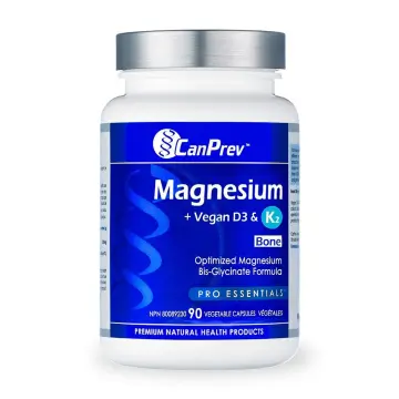 CanPrev | Magnesium+ Vegan Vitamin D3 & Vit K2 Veggie Caps