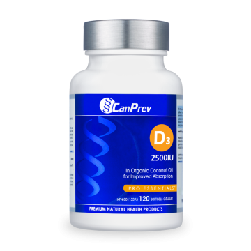 CanPrev | Vitamin D3 2500IU Softgels