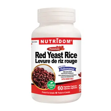 Nutridom | Red Yeast Rice With Policosanol Vegetarian Capsules