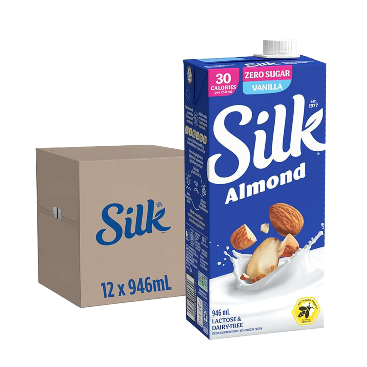 Silk | Original Unsweetened Almond Milk Case 12x946ml