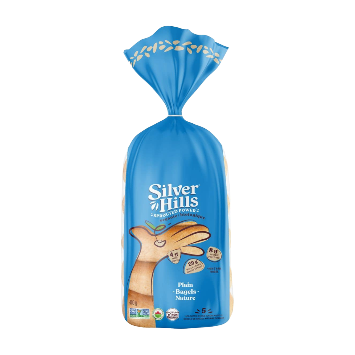 Silver Hills | Plain Sprouted Power Bagels