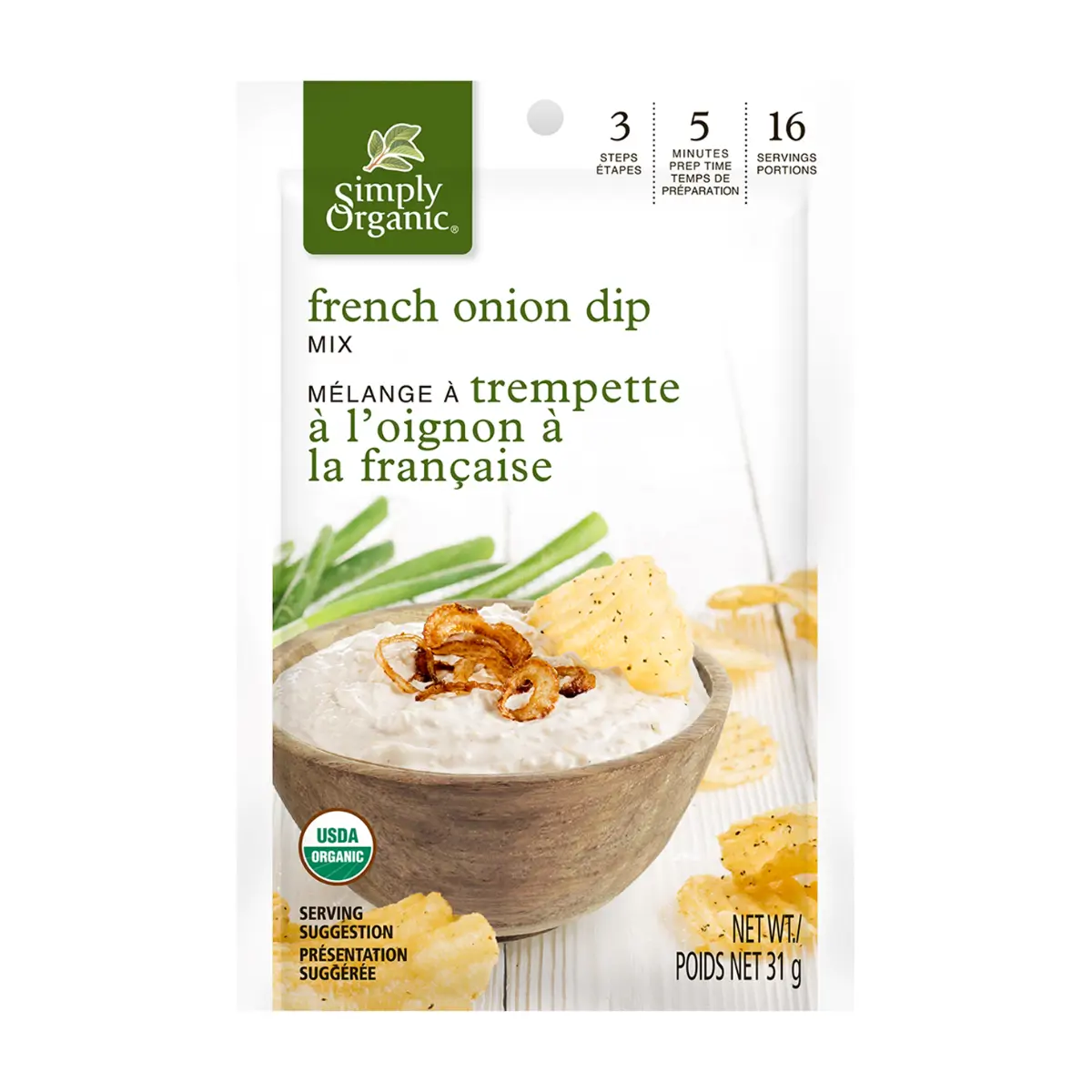 Simply Organic | French Onion Dip Mix 31g