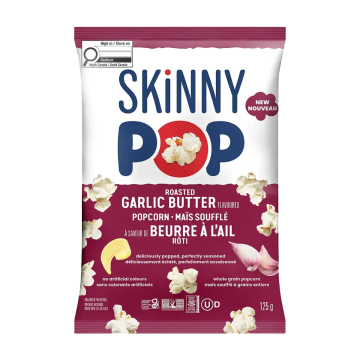 Skinny Pop | Popcorn Roasted Garlic Butter 125g