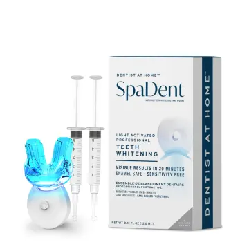 SpaDent Naturals | Kit de Blanchiment Dentaire Lumière LED Bleue 12ml