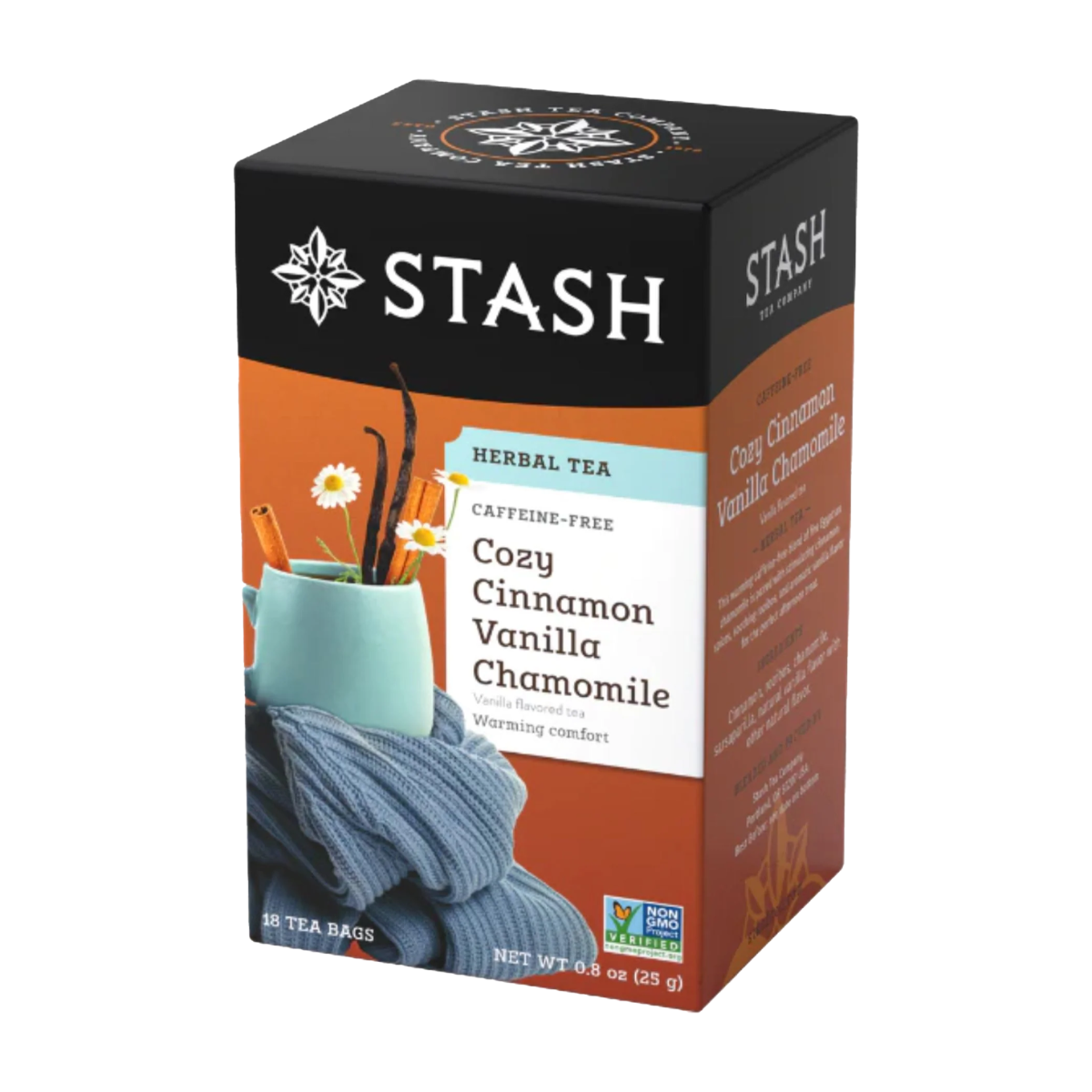 Stash | Cozy Cinnamon Vanilla Chamomile Herbal Tea 18 Bags
