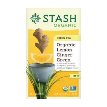 Stash | Organic Lemon Ginger Green Tea 16 Bags