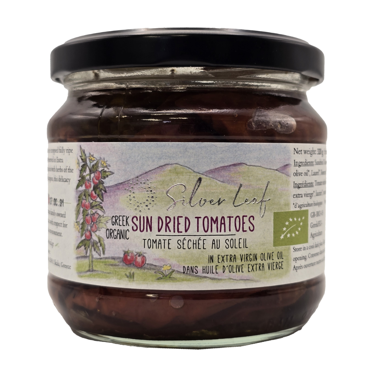Silver Leaf | Organic Greek Sundried Tomatoes  In Olive Oil 320g