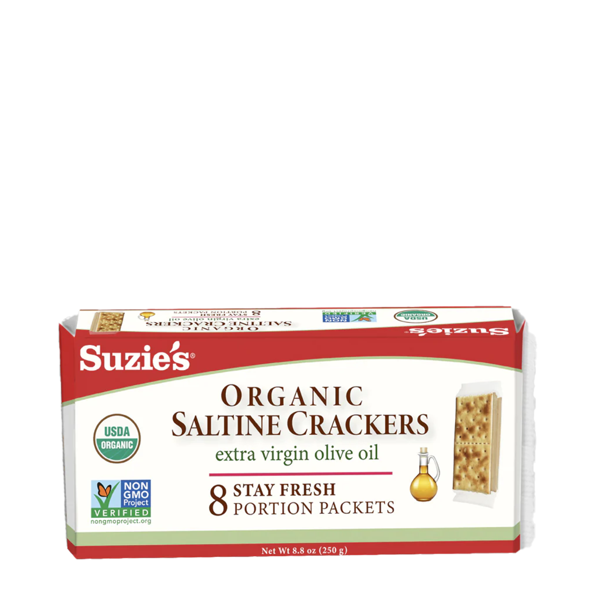 Suzie's | Salt & Extra Virgin Olive Oil Organic Saltines