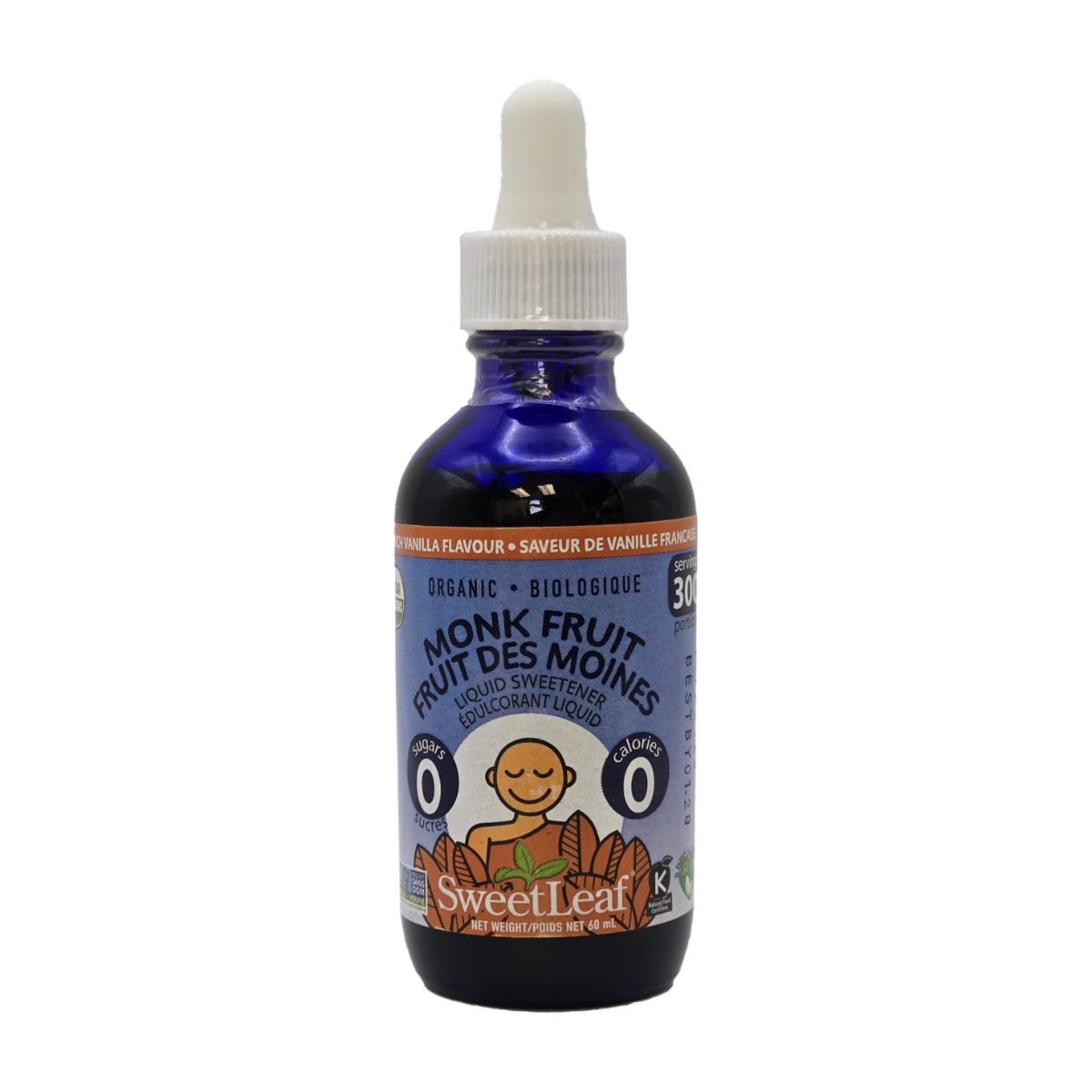 SweetLeaf | French Vanilla Flavoured Monk Fruit Drops 60ml