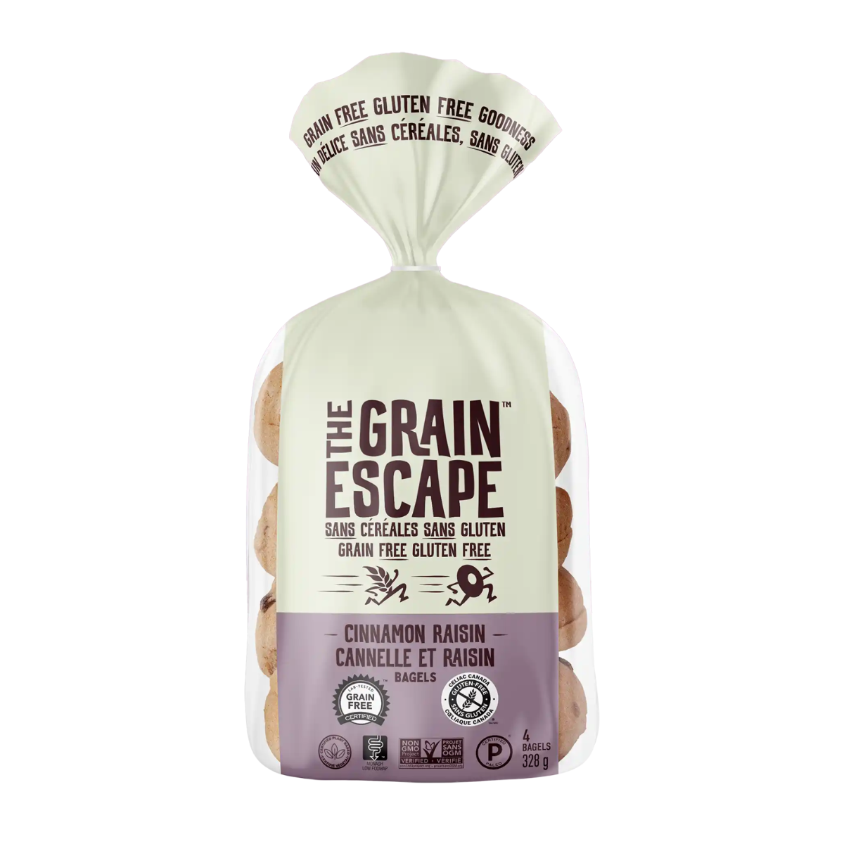 The Grain Escape | Cinnamon Raisin Bagels 4pk