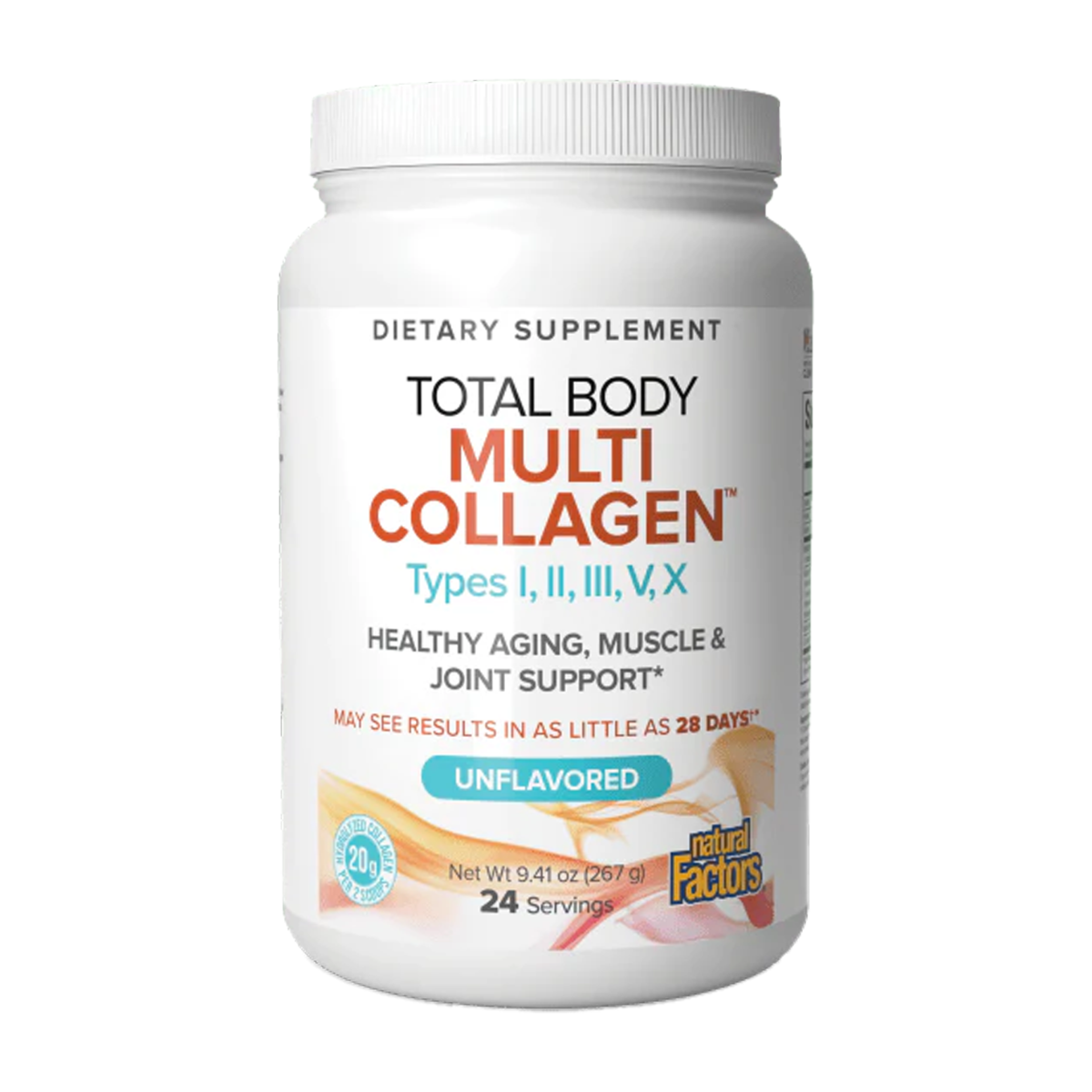 Natural Factors | Total Body Multi Collagen Unflavoured Powder