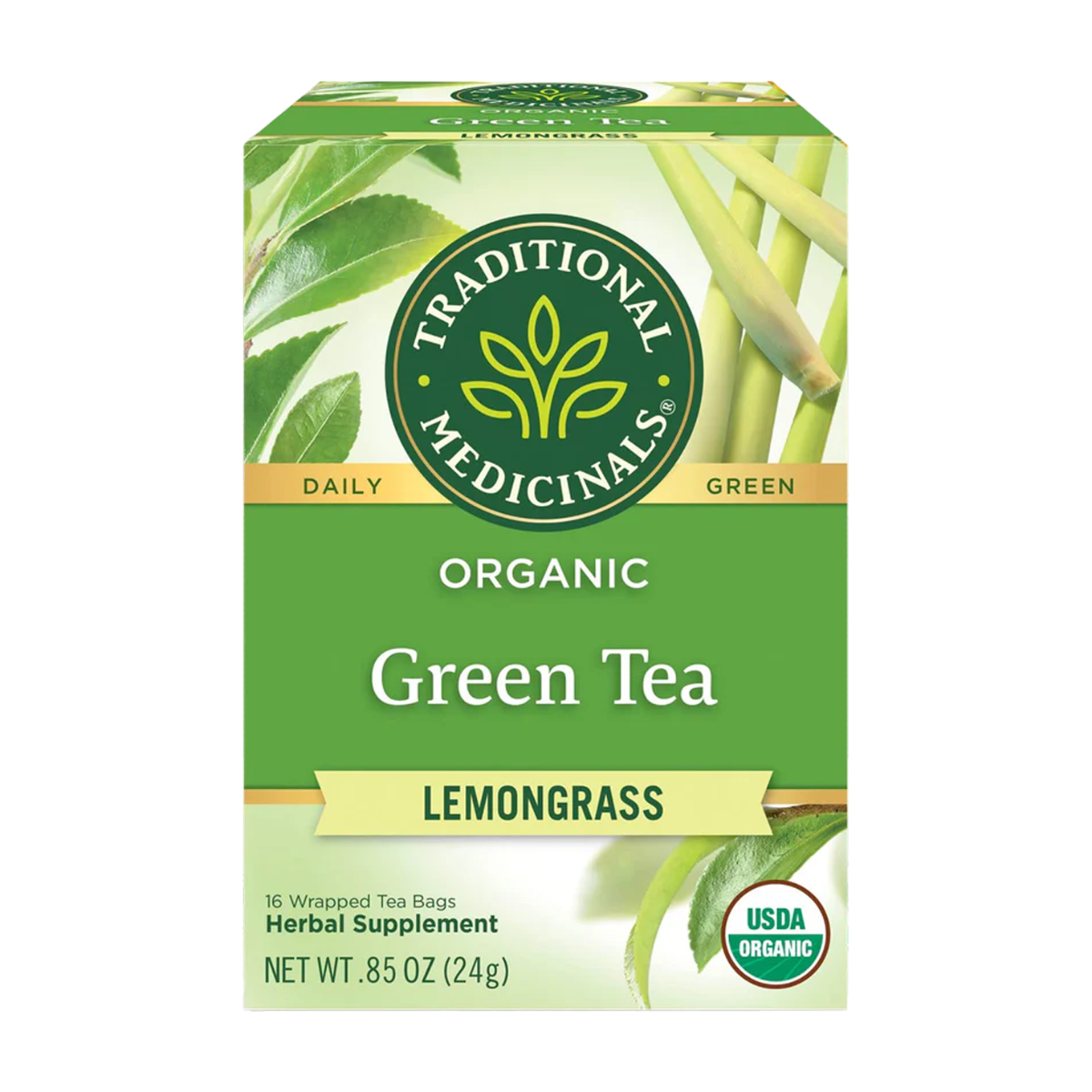 Traditional Medicinals | Lemongrass Green Tea 16 Bags