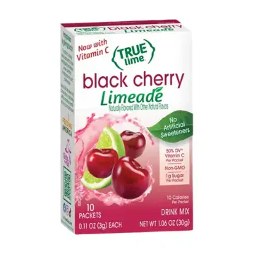 True Lime | Mélange à boisson lime cerise noire 10 sachets