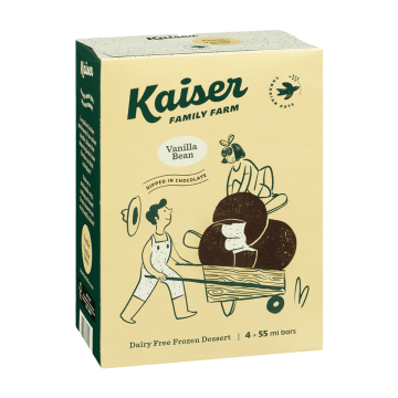 Kaiser | Oat-Based Dipped Frozen Bars Vanilla Bean 4x55ml