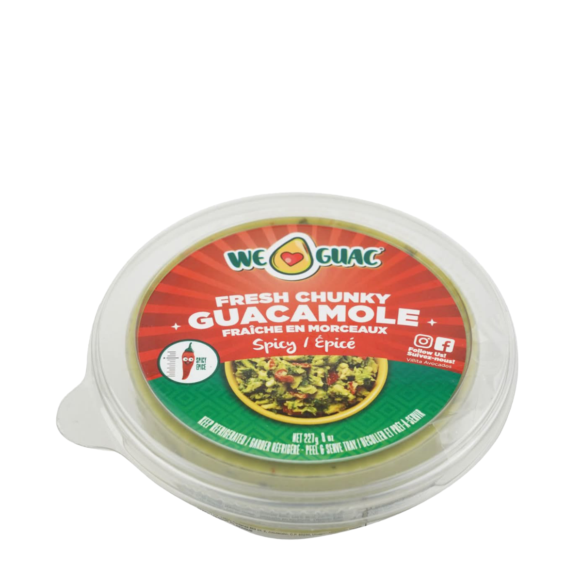 We Guac | Fresh Chunky Guacamole Spicy 227g