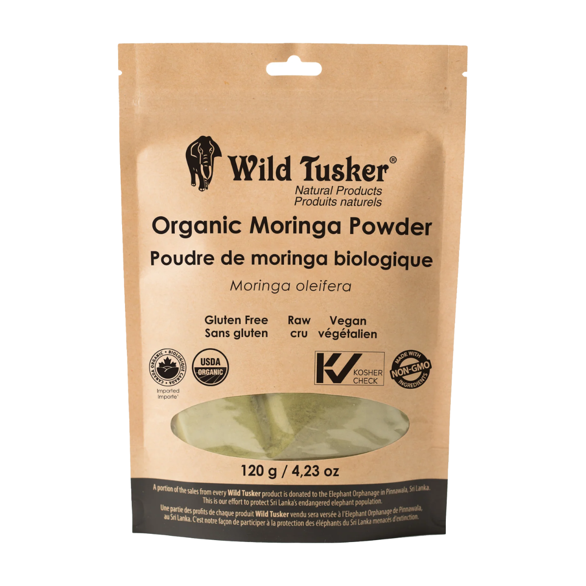 Wild Tusker | Organic Moringa Powder 120g