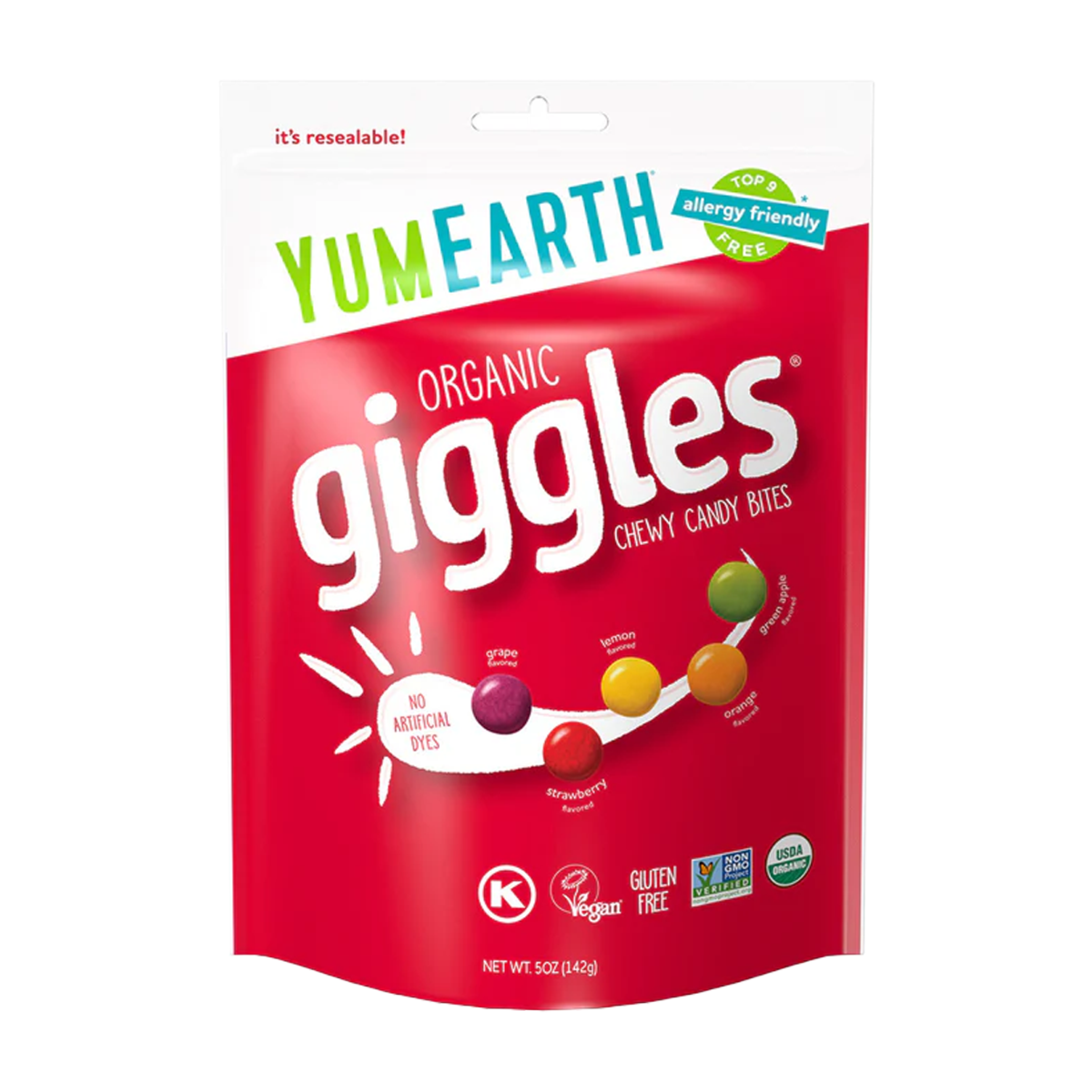 Yum Earth | Giggles Chewy Candy Bites