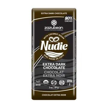 Zazubean | Barre de chocolat noir extra Nudie 80% cacao 85g