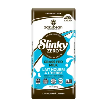 Zazubean | Slinky Grass Fed Swiss Milk Chocolate Bar 80g